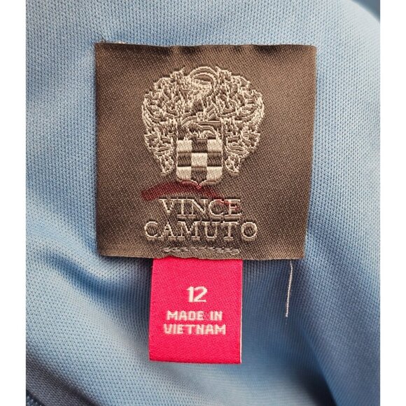 Women's - Vince Camuto Blue Floral Flared Dress, Size 12 - Picture 5 of 9